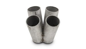 Vibrant 4 into 1 SS Turbo Manifold Merge Collector for T4 Divided Flange (48mm Pipe OD 4.5in tall)