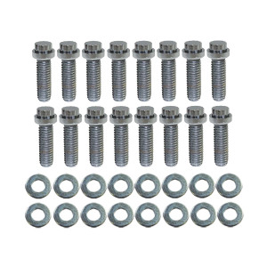 Chevy Big Block Chrome Steel 12-Point Head Intake Manifold Bolt Kit