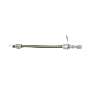 GM 700R4 / 4L60 Bellhousing Mount Flexible Braided Stainless Steel Transmission Dipstick