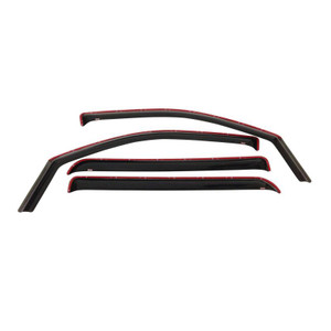 Westin 2014-2018 Chevy Silverado 1500 Crew Cab In-Channel Wind Deflector 4pc - Smoke
