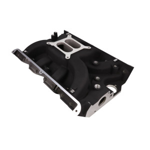 Ford Small Block Carbureted Polished Aluminum Dual Plane Air Gap Intake Manifold