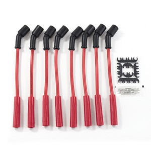 Universal GM LS 8.5mm Ignition Wires with 135° Plug Boots - Red