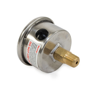 0-100 PSI Liquid-Filled Fuel Pressure Gauge - Chrome