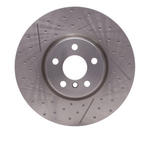 DFC 15-19 Mini Cooper Countryman Front Brake Rotor - Dimpled and Slotted