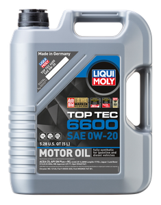LIQUI MOLY 5L Top Tec 6600 Motor Oil SAE 0W20