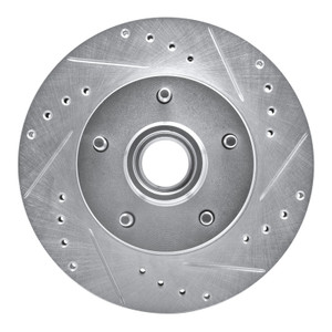 R1 1978-1990 Buick Electra Front Right Drilled & Slotted Silver Brake Rotor