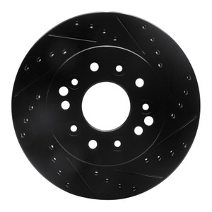 R1 63-82 Chevrolet Camaro Front/Rear Right Drilled & Slotted Black Brake Rotor
