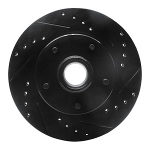 R1 78-90 Buick LeSabre Front Right Drilled & Slotted Black Brake Rotor