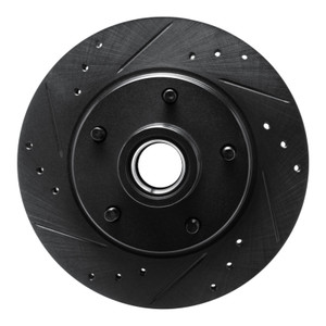 R1 79-81 Buick Regal Front Left Drilled & Slotted Black Brake Rotor