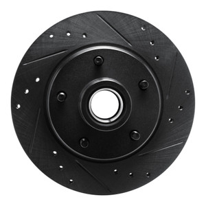 R1 79-81 Buick Century Front Right Drilled & Slotted Black Brake Rotor