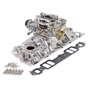 Single-Quad Manifold and carb Kit for 1957-86 Small-Block Chevy (20214)