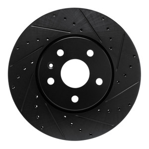 R1 19-25 Buick Envision Front Right Drilled & Slotted Black Brake Rotor