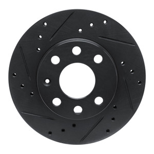 R1 88-20 Chevrolet SPARK (Mexico) Front Left Drilled & Slotted Black Brake Rotor