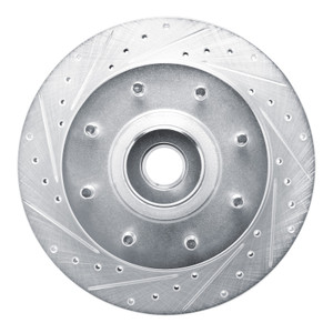 R1 73-77 Dodge B300 Van (71-74) / B300 (75-80) Front Left Drilled & Slotted Silver Brake Rotor