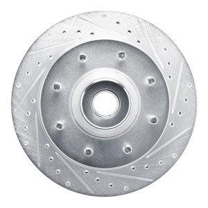 R1 73-77 Dodge B300 Van (71-74) / B300 (75-80) Front Right Drilled & Slotted Silver Brake Rotor