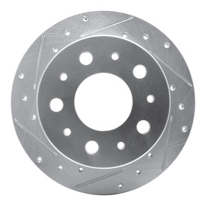 R1 14-21 Ram Promaster 2500 Rear Left Drilled & Slotted Silver Brake Rotor