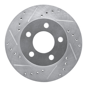 R1 80-89 American Motors Eagle Front Left Drilled & Slotted Silver Brake Rotor