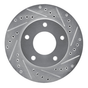 R1 69-78 Cadillac Eldorado Front Right Rear Right Drilled & Slotted Silver Brake Rotor