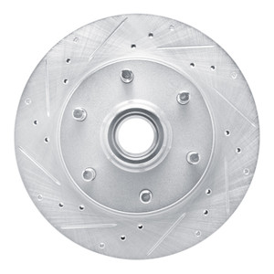 R1 88-96 Chevrolet C2500 Front Left Drilled & Slotted Silver Brake Rotor