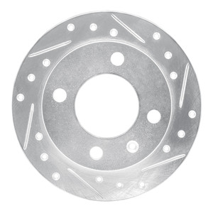 R1 78-80 Ford Fiesta (USA/Canada) Front Right Drilled & Slotted Silver Brake Rotor