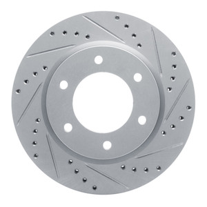 R1 19-25 Ford Ranger (USA/Canada) Front Right Drilled & Slotted Silver Brake Rotor