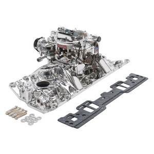 Single-Quad Manifold and carb Kit Small-Block Chevy with Vortec Heads (20284)