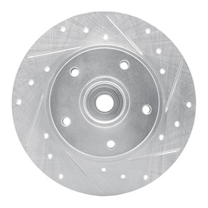 R1 11-15 Renault Fluence (Mexico) Rear Right Drilled & Slotted Silver Brake Rotor