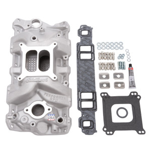 Edelbrock Chevrolet SBC RPM Manifold w/ Gaskets, Bolts, Studs, RTV (2041)
