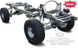 1967-1972 Ford F100 Pro-Extreme 4×4 Chassis with 1 Ton Axles – New!