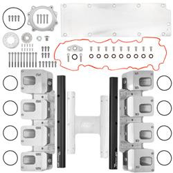 ICT Billet Corvette LT4 Supercharger to LS Square Port Head Adapter Kits INA-LS3-LT-10