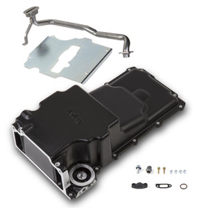 Holley Oil Pan - LS Swap - 1955-87 GM Muscle Car/Truck - Front Clearance - for Stock Stroke - 302-2BK