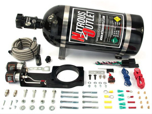 Nitrous Outlet 2014 LT1 Corvette Hardline Plate System - 50-200HP - 12LB Bottle - 00-10149-12