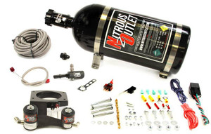 Nitrous Outlet 2014+ 6.2L Chevrolet Truck Hardline Plate System - 50-200HP- 12LB Bottle - 00-10160-12