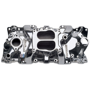 Performer Intake Manifold for 1955-86 Small-Block Chevy, Polished Finish (21011)