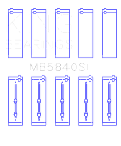 King Engine Bearings Chrysler/Dodge Gen 3 Hemi 5.7L/6.1L/6.4L Crankshaft Main Bearing Set (Set of 5)