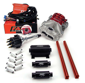 XFI 2.0 Chevrolet Small Block EFI Kit w/ Red Throttle Body and 1,000 HP Pump (3012350-10)