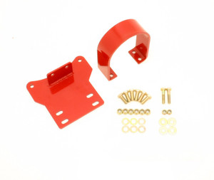 BMR 14-17 Chevy SS Auto Transmission Front Driveshaft Safety Loop - Red