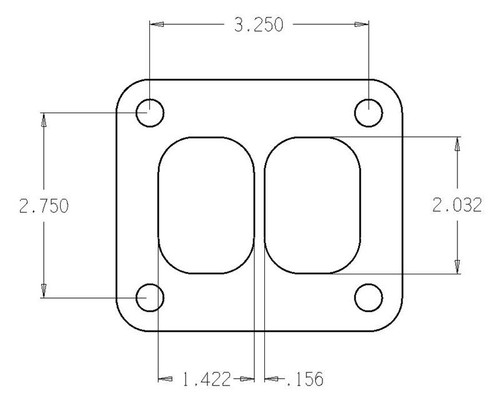 Cometic Turbo FLG T-Series Exhaust Inlet .010in Exhaust Gasket
