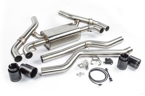 Dinan 20-24 BMW M340i/M440i (G20/G22/G23/G26) Free Flow Axleback Exhaust System - Black Tips