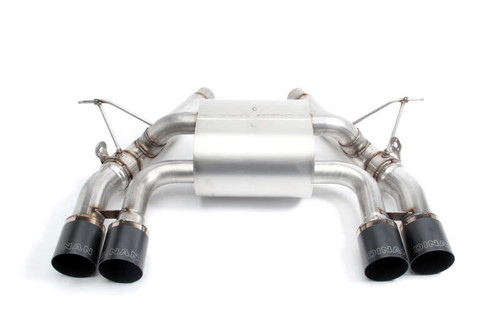 Dinan 15-20 BMW M3/M4 (F80/F82/F83) Free Flow Axleback Exhaust System - Black Tips