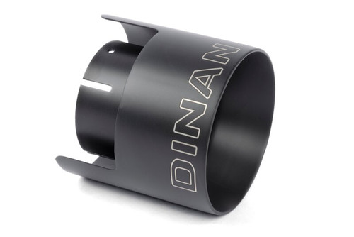 Dinan Double-Walled 4.5in Clamp-On Exhaust Tip - Black - 4.5in Outlet / 3in Inlet