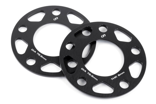 Dinan Wheel Spacers - 5x120 - 72.6mm CB - 6mm Thick (Set of 2)