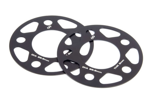 Dinan Wheel Spacers - 5x112 - 66.5mm CB - 2mm Thick (Set of 2)