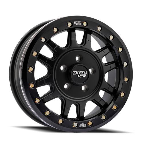 Dirty Life 9309R Canyon Pro 15x7 4x137 13mm Offset/106.25mm Hub Matte Black - Beadlock
