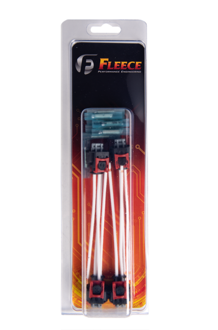 Fleece Performance 17-22 GM 2500/3500 Duramax Replacement Fuel Injector Connector w/Pigtail (4 Pack)