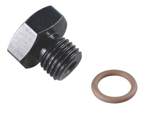 Fragola -10AN Port Plug 7/8-14 - Black