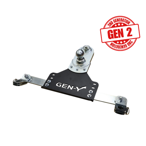 Gen-Y 18-19 GM Short/Long Bed GoosePuck II 5in Offset Ball Puck Mount 25K TW w/Safety Chain Anchors