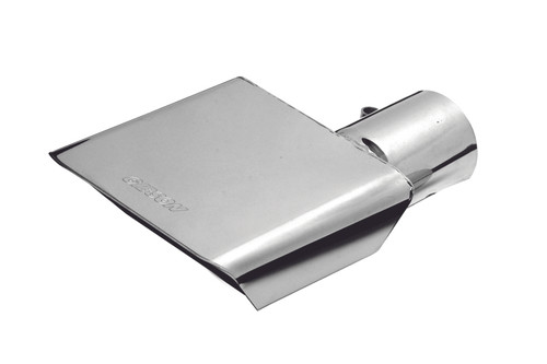 Gibson Rectangle Sport Tip - Right - 6x2.75in OD/2.5in Inlet/6in Length - Stainless