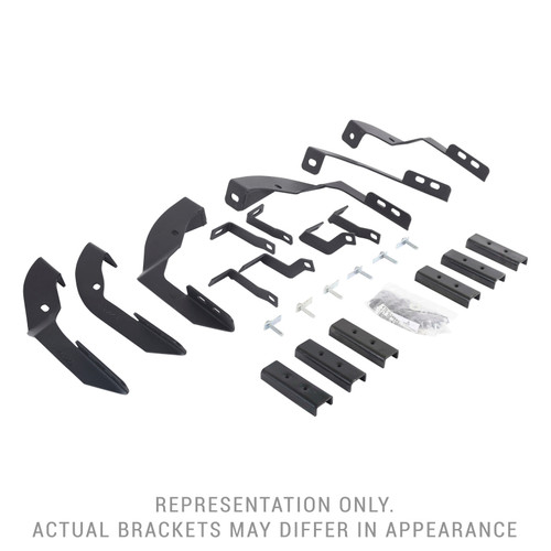 Go Rhino 15-19 GMC Sierra 3500HD CC Dsl Mntg. Brackets (V-Series V3/RB10 Slim/RB20 Slim) - Tex. Blk