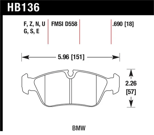 Hawk 92-99 BMW 318 Series / 01-07 325 Series / 98-00 328 Series Blue 9012 Race Front Brake Pads